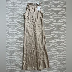 Aritzia Wilfred Midi Satin Dress